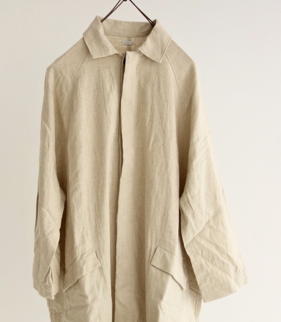 ichi 寬袖繭型棉麻外套