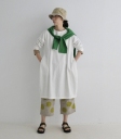 ichi 口袋棉料繭型洋裝