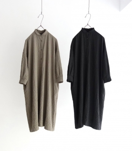 ichi 細格紋襯衫洋裝