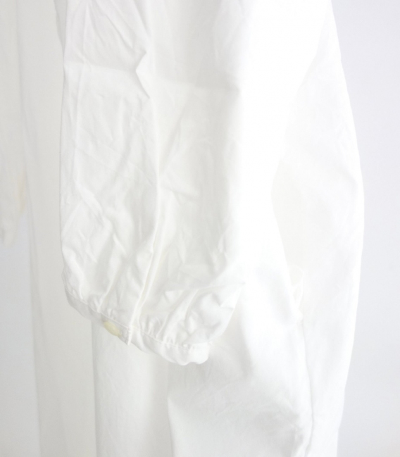 ichi 小立荷葉領排釦寬長衫洋裝