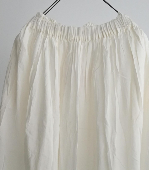 CHILD WOMAN 滑布寬腰鬆緊帶長裙