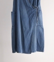 Brocante 牛仔交叉綁帶背心洋裝