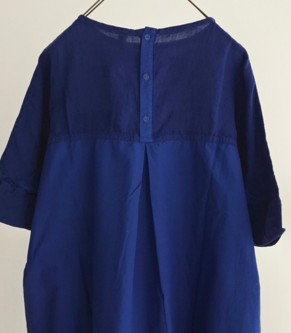 Brocante 綿麻拼接左胸口袋洋裝