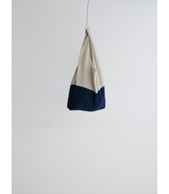 prit  麻料拼接背心式小布包