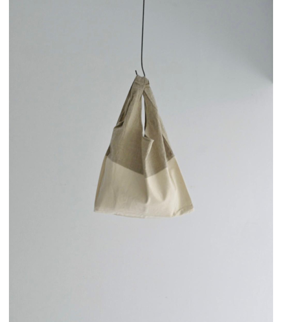 prit  麻料拼接背心式小布包