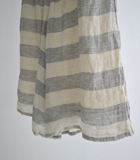 UNIVERSAL TISSU 麻料條紋低襠褲