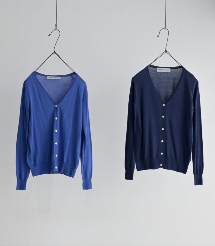 “Winter Diary” 100% Cashmere霧染細針羅紋邊飾高領針織外套—Winter Cotton冬日棉花 main image 1