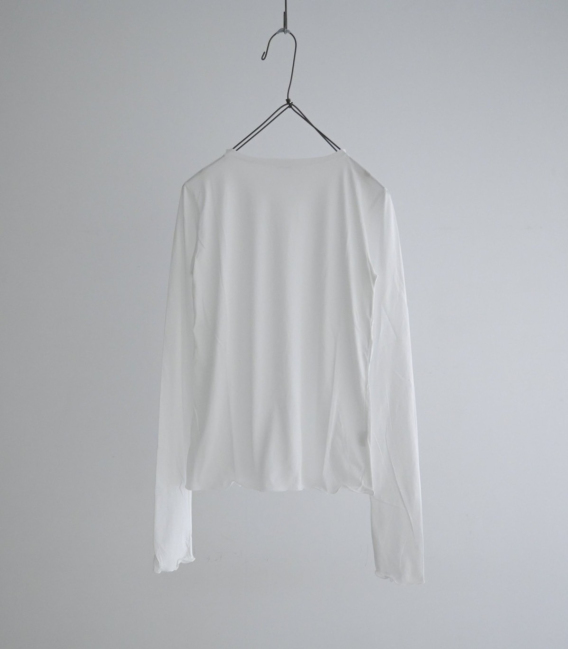 ichi 綿質下襬不收邊T