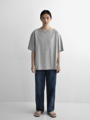 CHILD WOMAN 船型領寬版棉T