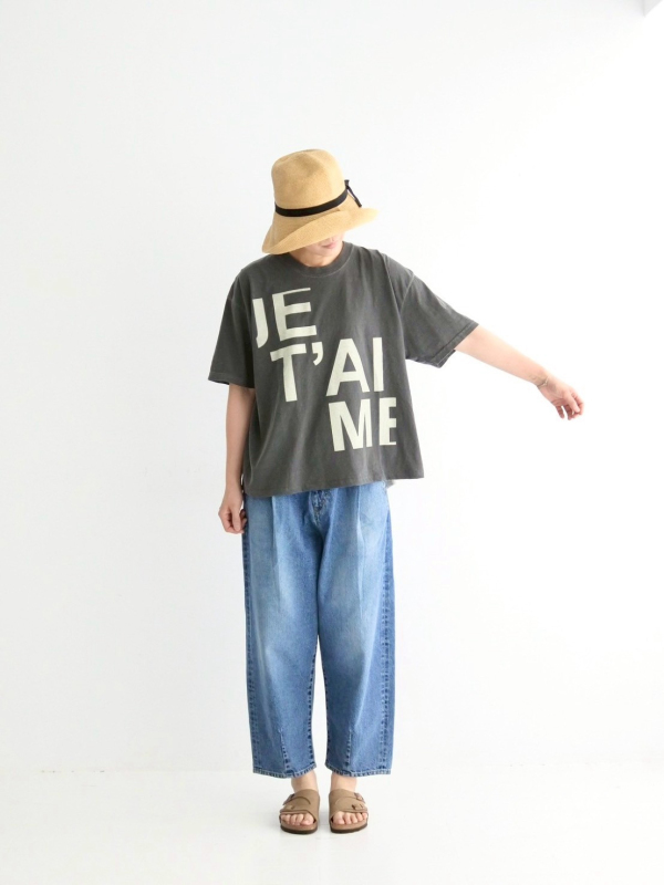 ichi JET大字母短袖上衣