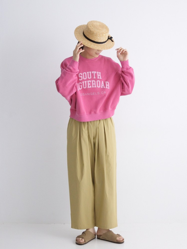 ichi 英文字母短版大落肩上衣