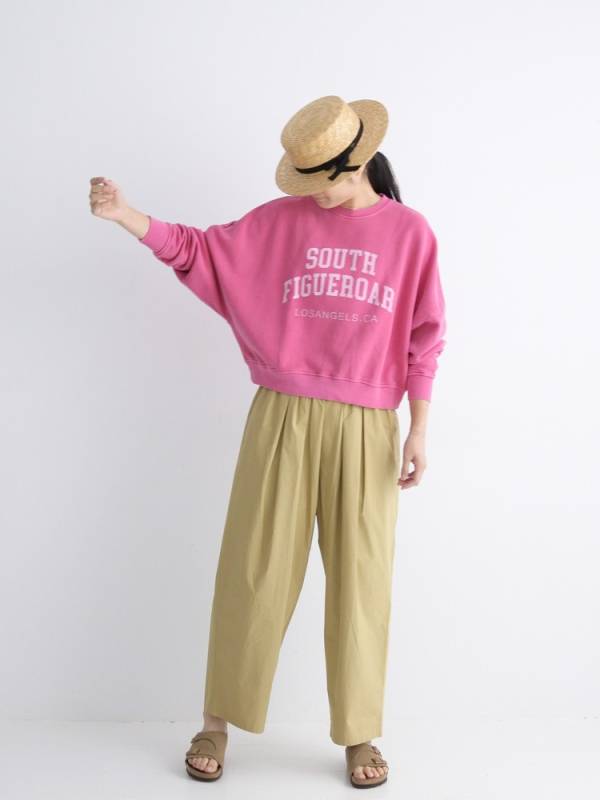 ichi 英文字母短版大落肩上衣