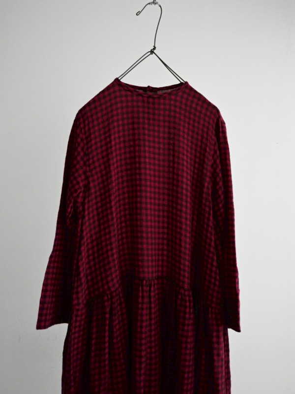 ichi  格紋毛料洋裝