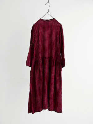 ichi  格紋毛料洋裝