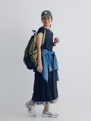 小蓋肩袖背心洋裝