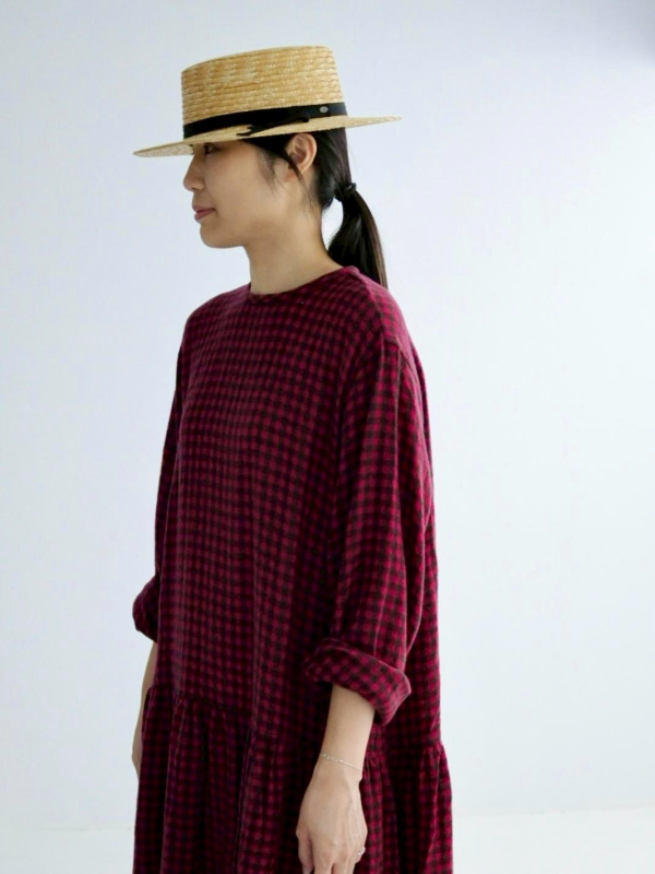 ichi  格紋毛料洋裝