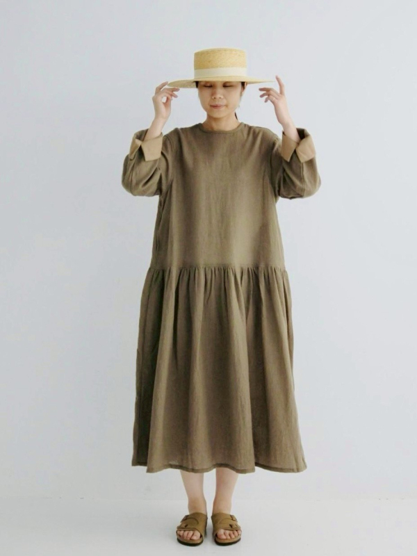 ichi  格紋毛料洋裝