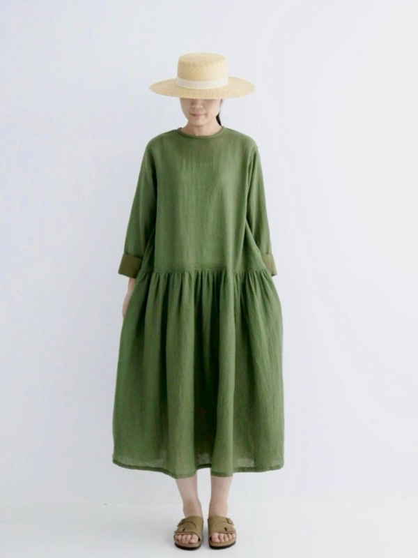 ichi  格紋毛料洋裝