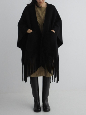 毛料雙口袋大批肩