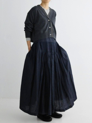 針織V領釦釦外套